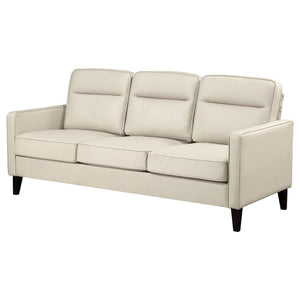 Jonah Upholstered Track Arm Sofa - Ivory