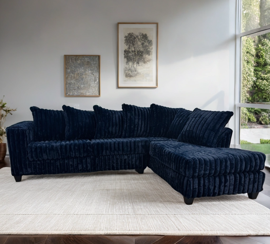 HH Sectional - Navy