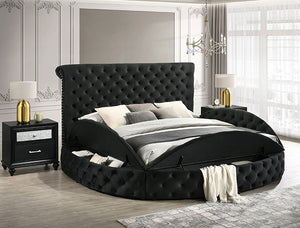 Brigitte Bed Frame - Black Velvet