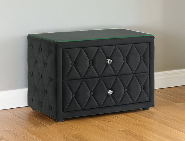 Josephine Nightstand Black by Crown Mark