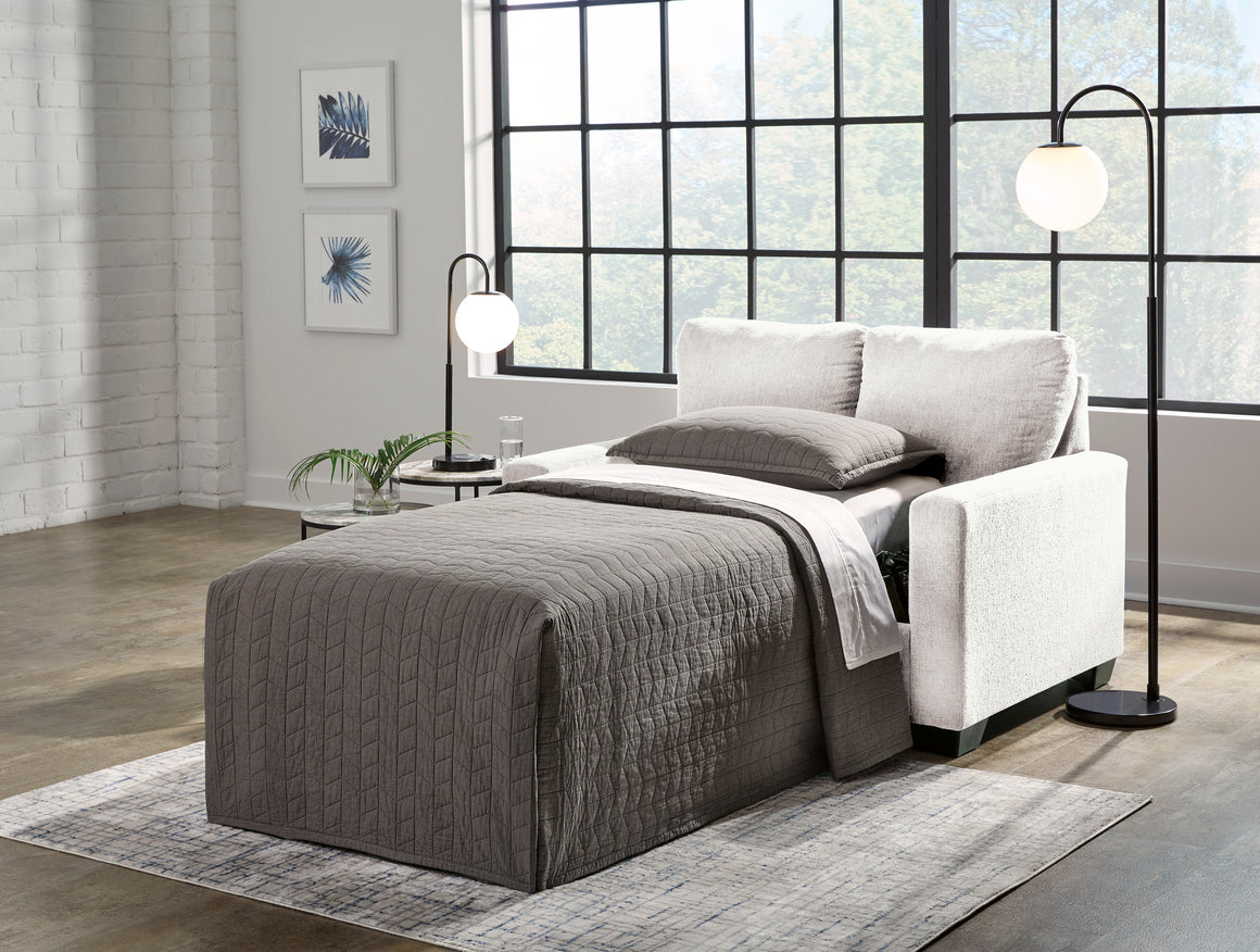 Rannis Twin Sofa Sleeper - Snow