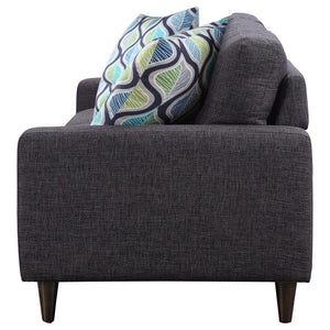 Watsonville Upholstered Track Arm Tufted Sofa - Grey