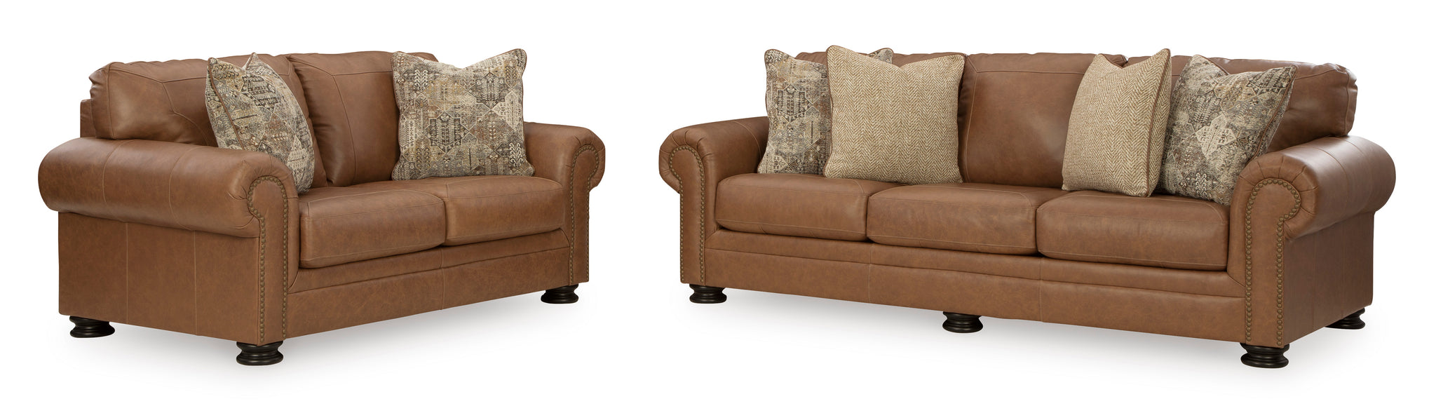 Carianna Sofa and Loveseat - Caramel