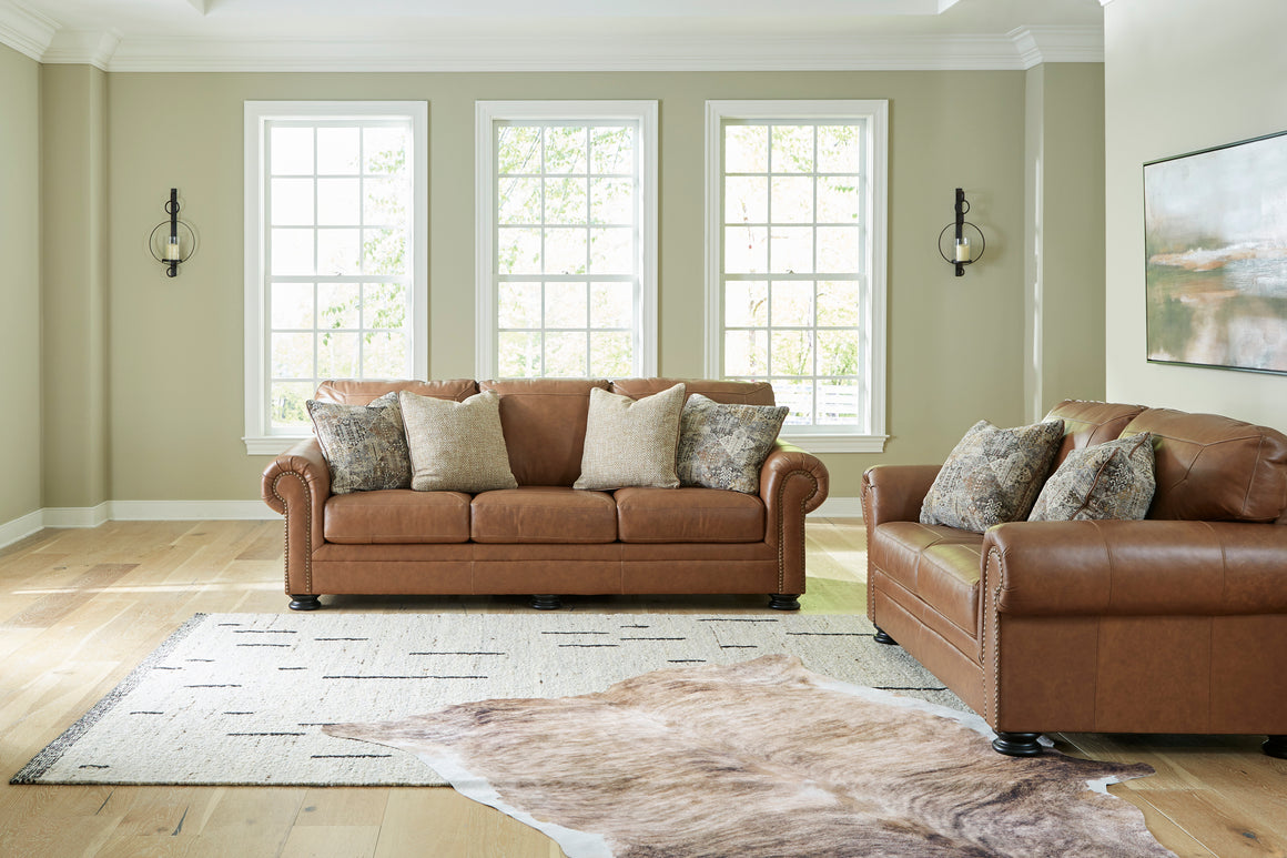 Carianna Sofa and Loveseat - Caramel