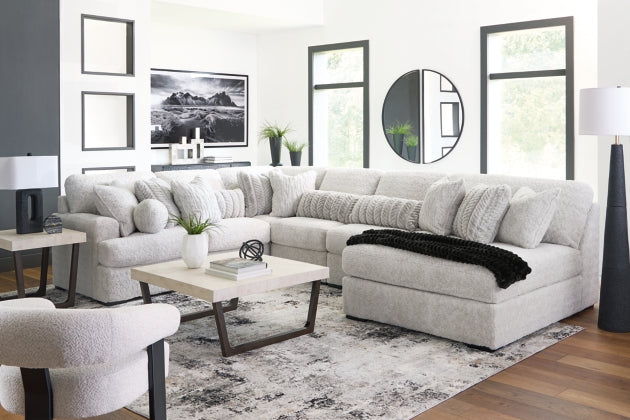 Cuddle Plush 6-Piece Sectional with Chaise - Artic
