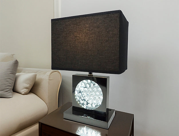 Table Lamp Black Nickel-LED Accent by Crown Mark