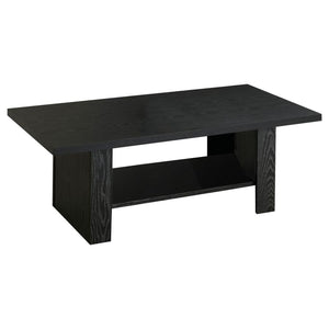 Rodez 3-piece Engineered Wood Coffee Table Set - Black Oak