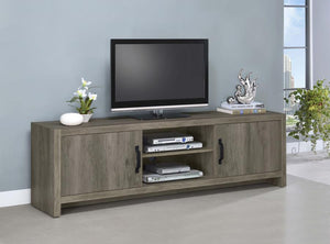 Burke 2-door TV Console - Grey Driftwood