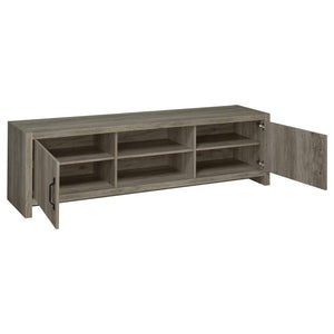 Burke 2-door TV Console - Grey Driftwood