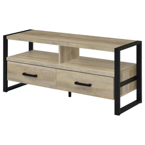 James 2-drawer Engineered Wood 48" TV Stand - Distressed Pine