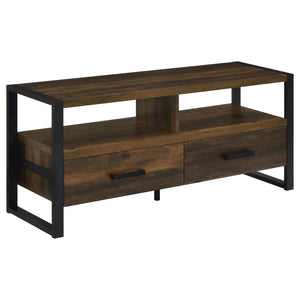 James 2-drawer Engineered Wood 48" TV Stand - Dark Pine