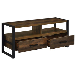 James 2-drawer Engineered Wood 48" TV Stand - Dark Pine