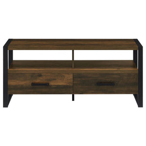 James 2-drawer Engineered Wood 48" TV Stand - Dark Pine