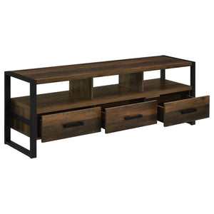 James 3-drawer Engineered Wood 60" TV Stand - Dark Pine