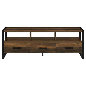 James 3-drawer Engineered Wood 60" TV Stand - Dark Pine