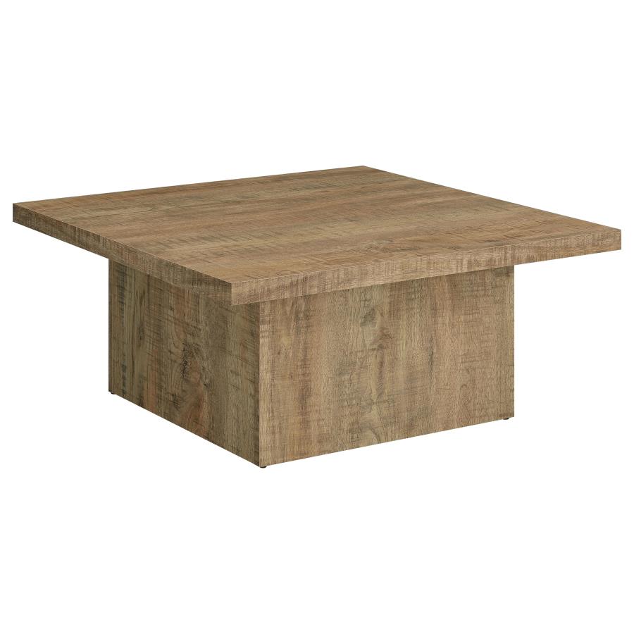 Devar Square Engineered Wood Coffee Table - Mango Brown