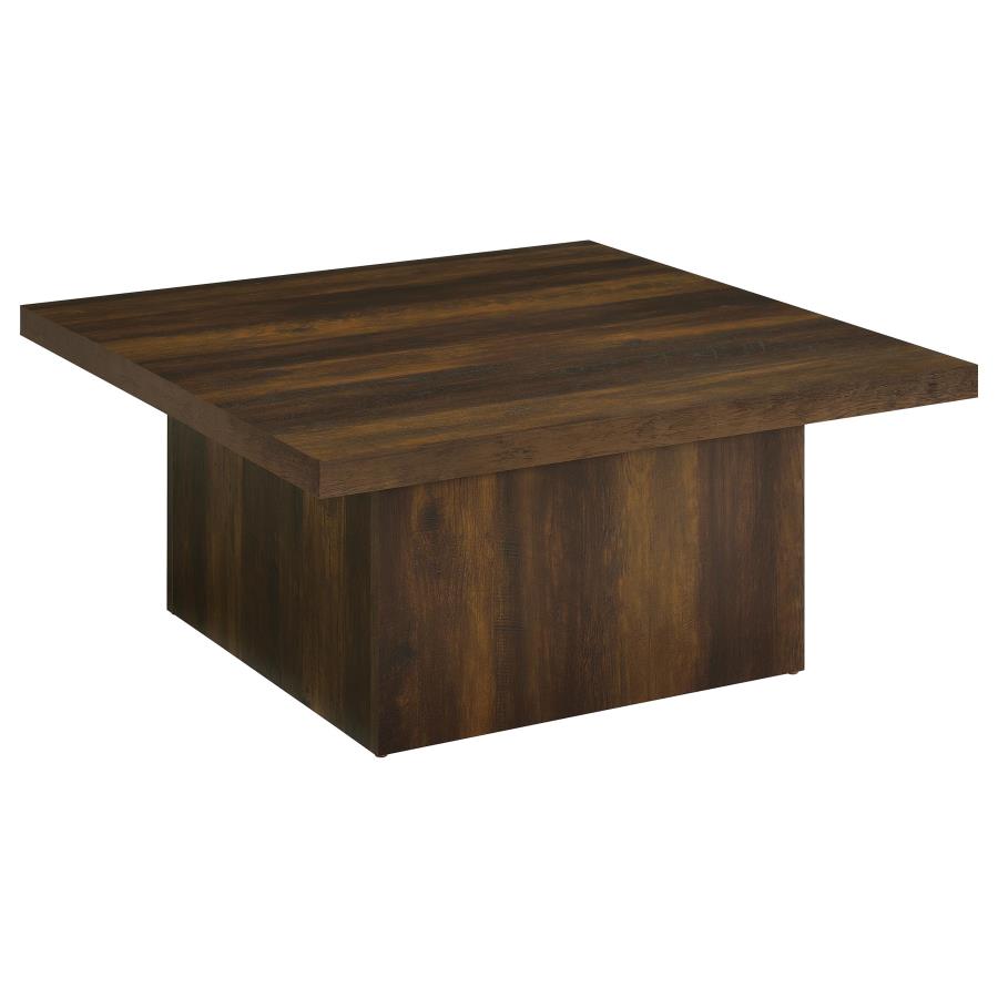 Devar Square Engineered Wood Cocktail Coffee Table - Dark Pine
