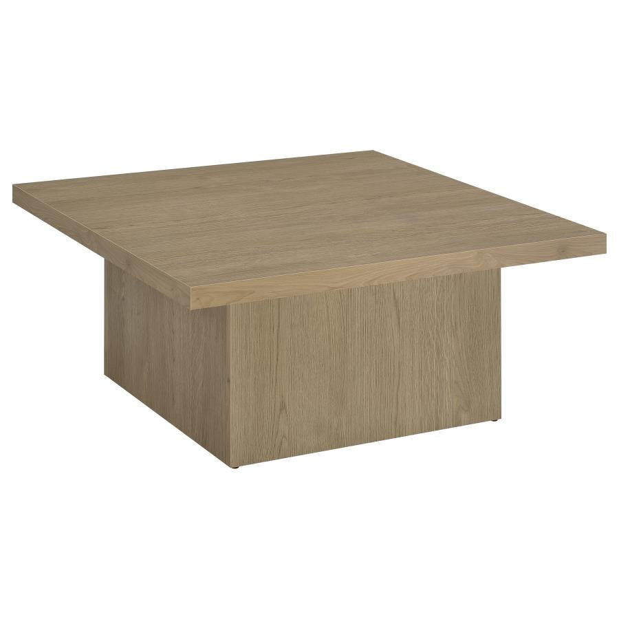 Devar Square Engineered Wood Cocktail Coffee Table - Latte