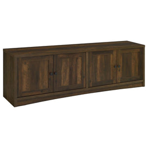 Laughlin 4-door Engineered Wood 78" TV Stand - Dark Pine