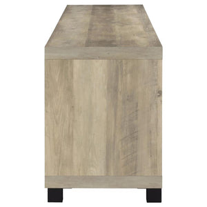 Sachin 4-door Engineered Wood 79" TV Stand - Distressed Pine