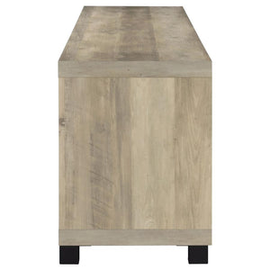 Sachin 4-door Engineered Wood 79" TV Stand - Distressed Pine