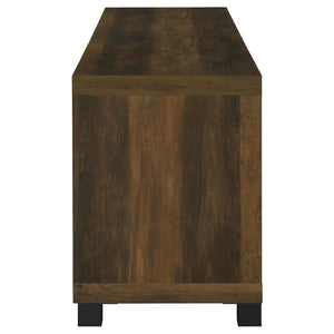 Sachin 4-door Engineered Wood 79" TV Stand - Dark Pine