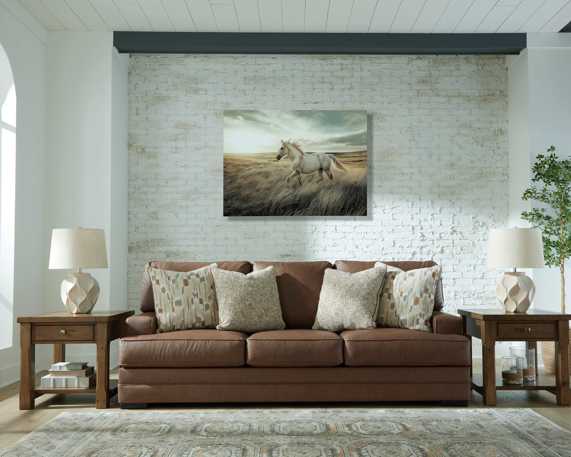 VillaCourt Sofa and Loveseat - Caramel