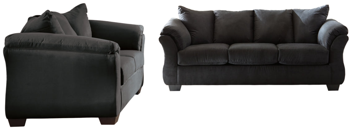 Darcy Black Sofa and Loveseat
