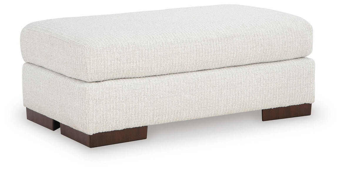 Hartside Oversized Chair and Ottoman Set - Frosted - included piece 1