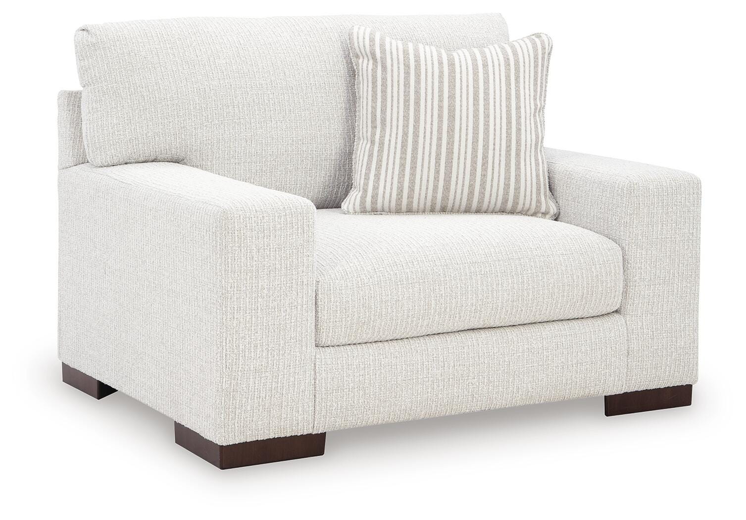Hartside Oversized Chair and Ottoman Set - Frosted - included piece 1
