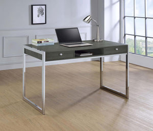 Wallice 49-inch 2-drawer Writing Desk - Weathered Grey