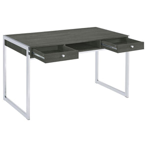 Wallice 49-inch 2-drawer Writing Desk - Weathered Grey