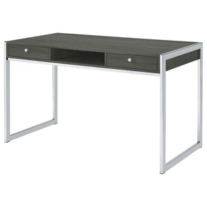 Wallice 49-inch 2-drawer Writing Desk - Weathered Grey