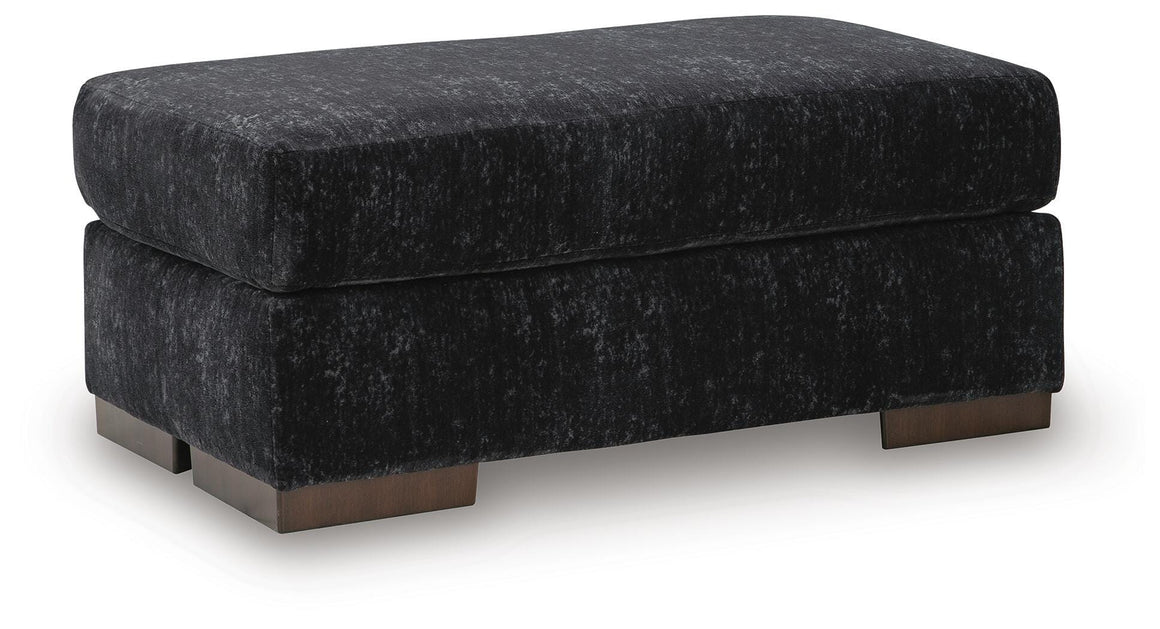 Whitmore Manor Oversized Chair and Ottoman Set - Black Pearl - included piece 1