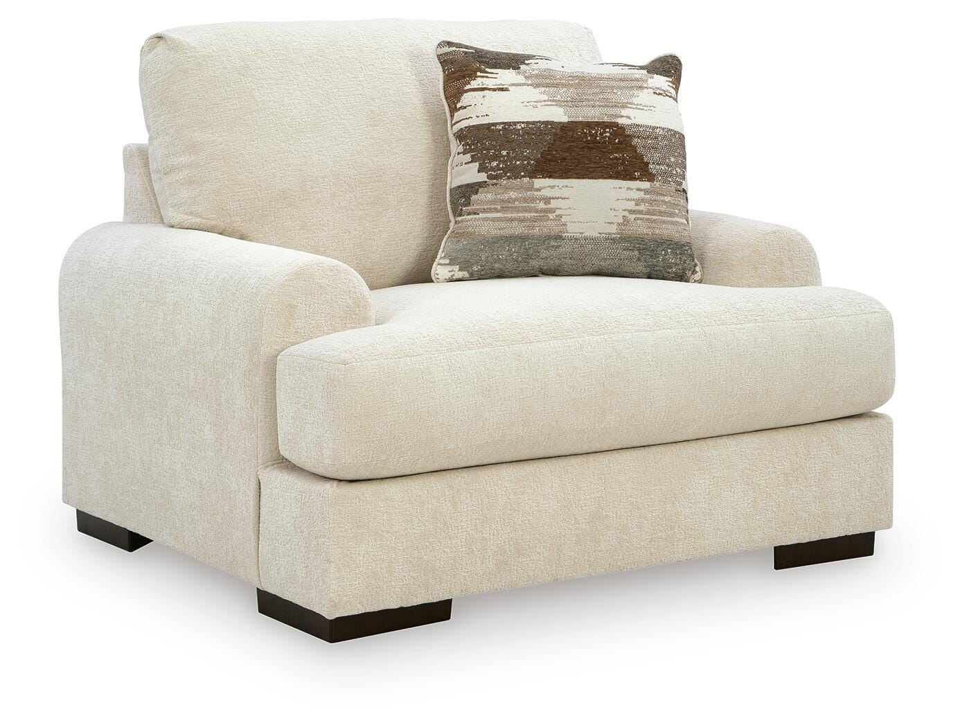 Jayne Park Oversized Chair and Ottoman Set - Sand - included piece 1