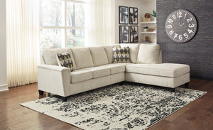 Abinger 2-Piece Sectional with RAF Chaise - Natural