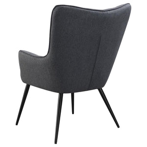 Isla Upholstered Flared Arm Tufted Accent Chair - Grey