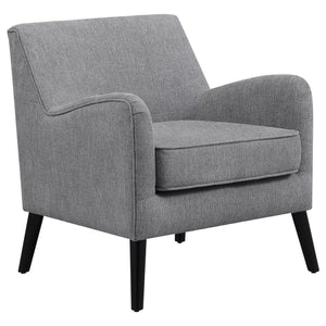 Charlie Upholstered English Arm Accent Chair - Charcoal Grey
