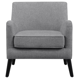 Charlie Upholstered English Arm Accent Chair - Charcoal Grey