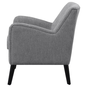 Charlie Upholstered English Arm Accent Chair - Charcoal Grey