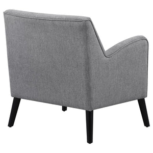 Charlie Upholstered English Arm Accent Chair - Charcoal Grey