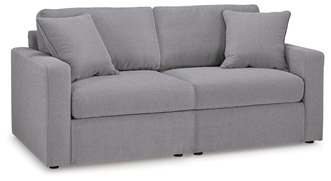 Modmax Modular Sectional and Loveseat Set with Storage Console - Granite - included piece 1