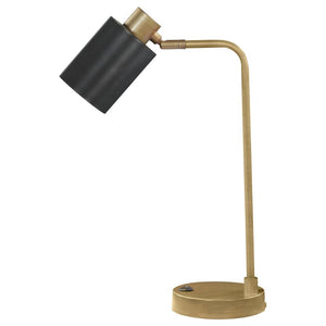 Cherise 18-inch Adjustable Angle Table Lamp - Antique Brass