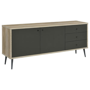 Maeve 2-door Engineered Wood Cabinet - Antique Pine and Grey