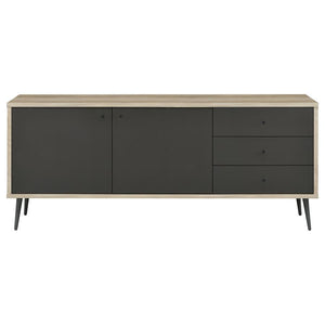 Maeve 2-door Engineered Wood Cabinet - Antique Pine and Grey