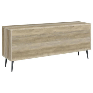 Maeve 2-door Engineered Wood Cabinet - Antique Pine and Grey