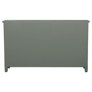 Madeline 3-drawer Scrollwork Accent Cabinet - Antique Green