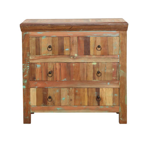 Harper 4-drawer Solid Reclaimed Wood Accent Cabinet - Brown