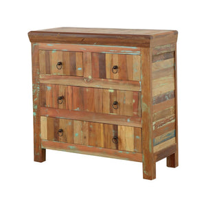 Harper 4-drawer Solid Reclaimed Wood Accent Cabinet - Brown