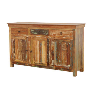 Harper 3-door Solid Reclaimed Wood Accent Cabinet - Brown